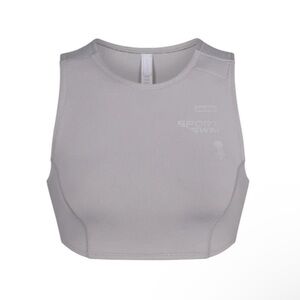 SKIMS- NWT SPORT SCUBA SWIM HIGH NECK TOP CHROME SIZE XL